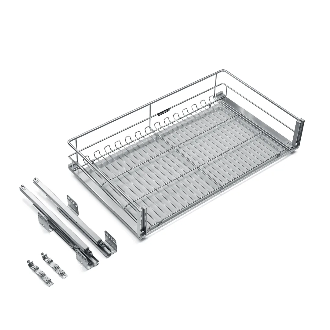 Hi-gold HI-Round Wire Three Sides Pull Out Basket